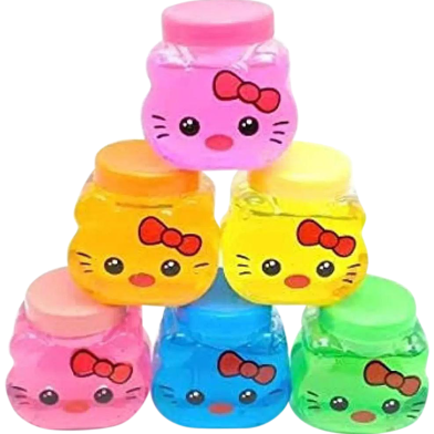 Hello Kitty crystal DIY Non Toxic Interesting Mud Slime - 12 pieces image