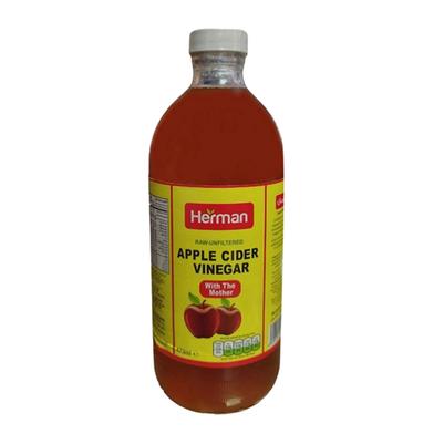 Herman Apple Cider Vinegar Glass Bottle 473ml (UAE) image