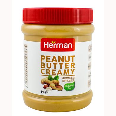 Herman Peanut Butter Crunchy Jar 340gm (UAE) image
