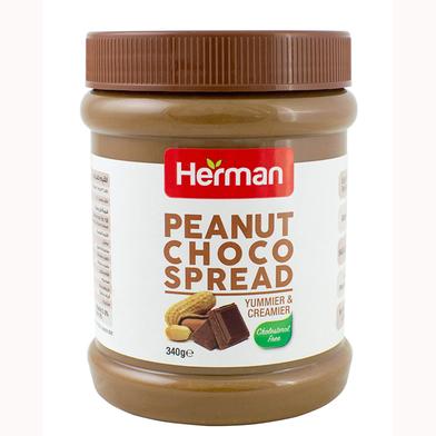 Herman Peanut Choco Spread Jar 340gm (UAE) image