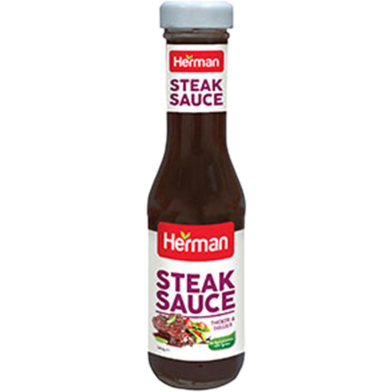 Herman Steak Sauce Glass Bottle 340gm image