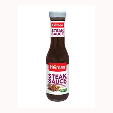 Herman Steak Sauce Glass Bottle 340gm (UAE)) image