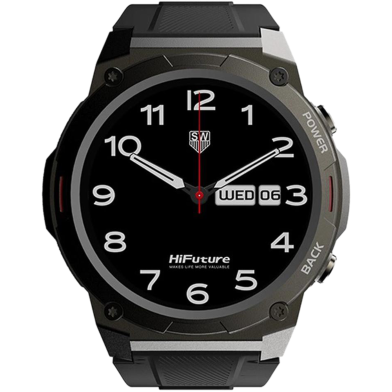 HiFuture FutureGo Mix2 - Amoled Bluetooth Calling Smartwatch - Black image