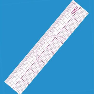 High Quality 45 cm/17 inch Clear Scale Soft Plastic Straight Ruler image