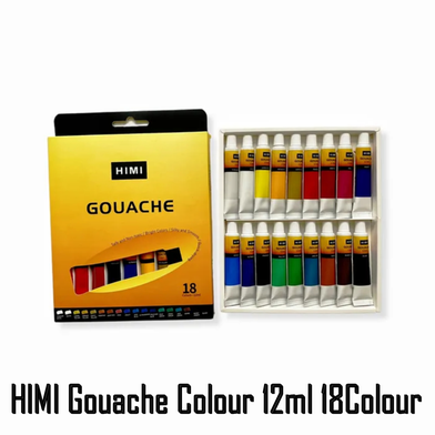 Himi Miya Gouache Paint Tube Set (12ML) — 18 Colors image