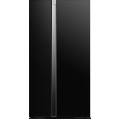 Hitachi 641 Liter Side By Side Refrigerator Glass Black (2 Door) image