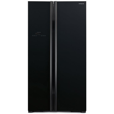 Hitachi RS700EUK8-GBK Non-Frost Side by Side Refrigerator - 605 Ltr image
