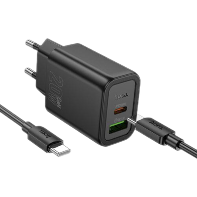 Hoco N61 Gentle PD20W Plus ǪC3.0 Charger Set(C to C)(EU) image