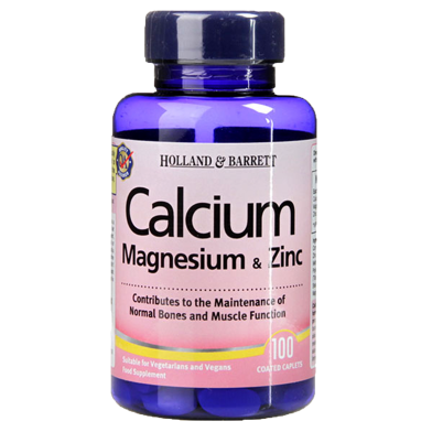 Holland And Barrett Calcium Magnesium And Zinc - 100 Caplets image