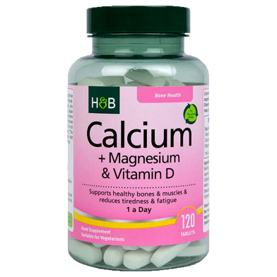 Holland And Barrett Calcium Plus Magnesium And Vitamin D - 120 Tablets image