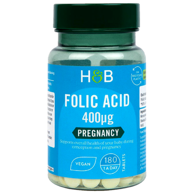 Holland And Barrett Folic Acid 400ug - 180 Tablets image