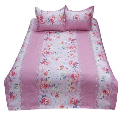 HomeTex Bed Sheet HRT Pink Rose image