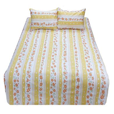 HomeTex Bed Sheet Oria Floral Yellow image