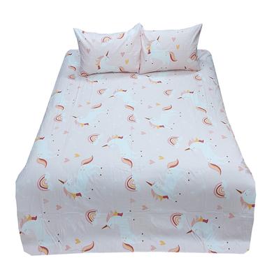 HomeTex Bed Sheet Unicorn Pink image