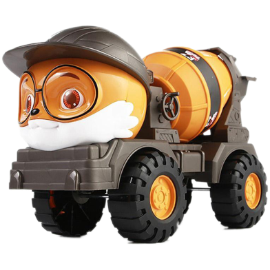 Home Decor Children's Gift Squirrel Models Excavator Engineering Car Model Forklift Toys Beach Coasting Toy image