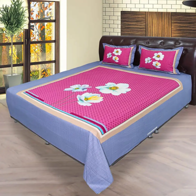 Home Tex Bed Sheet Cosmos Pink RTP image