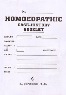 Homeopathic Case History Booklet image