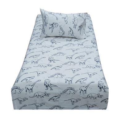 Hometex Bed Sheet Jurassic White image