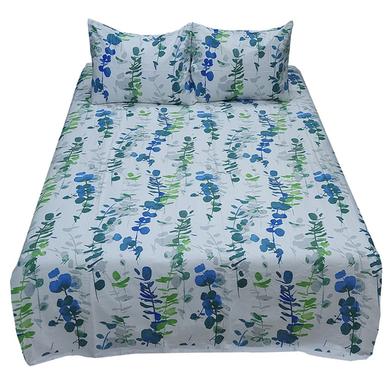 Hometex Bed Sheet Leafy Blue image