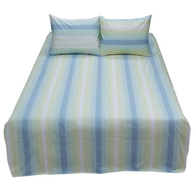 Hometex Bed Sheet Vertical Stripe Light Green image