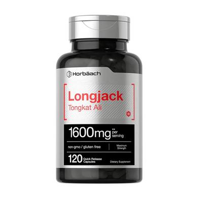 Horbaach LongjackTongkatAli 1600mg, Support male Vitality and Endurance, increase Stamina, Longifolia Root Extract Powder, USA image