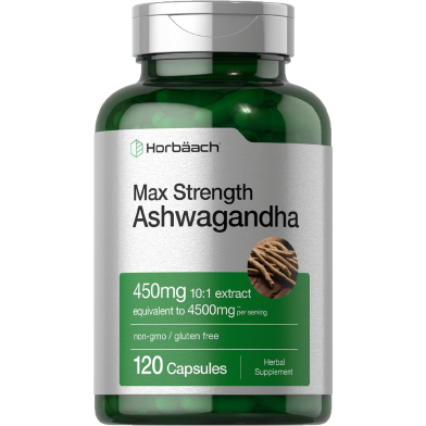 Horbäach Ashwagandha Supplement Max Strength 120 Capsules -526415847 image