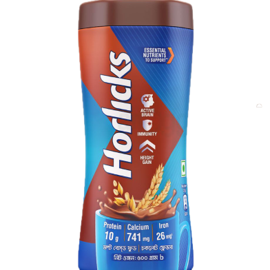 Horlicks Chocolate Health And Nutrition Drink Jar 500 Gm image