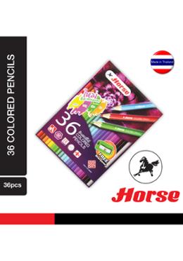 Horse Color Pencil Paper Box (36 Colors) H-2080/36 image