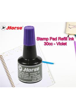 Horse Stamp Pad Refill Ink 30cc. Violet (2 Pcs Set) image