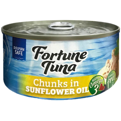 Hosen Fortune Tuna Chunks In Sunflower Oil 185gm image