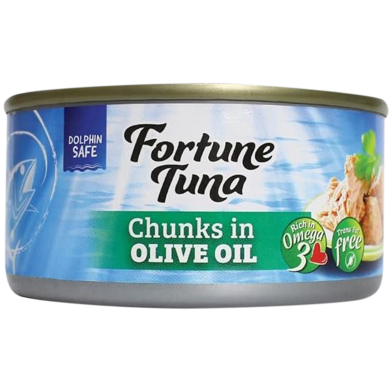 Hosen Fortune Tuna Chunks in Olive Oil 185gm image