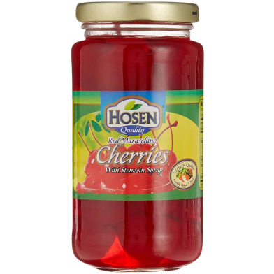 Hosen Quality Red Maraschino Cherries In Syrup 284gm image