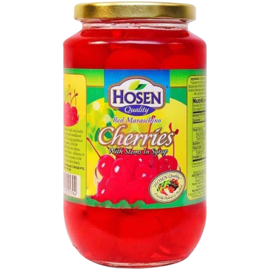 Hosen Quality Red Maraschino Cherries In Syrup 737gm image