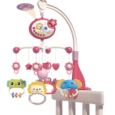 Hot Sell Remote Control Baby Projection and Night Light Bed Bell Multifunction Baby Crib Mobile - Baby Toys image