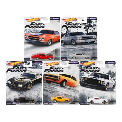 Hot Wheels Premium Set - 1/4 Mile Muscle - Set Of 5 Cars - Multicolor image