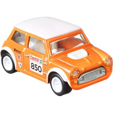 Hot Wheels Premium Single AVRG II – Car Culture – Morris Mini – 3/5 – Orange image