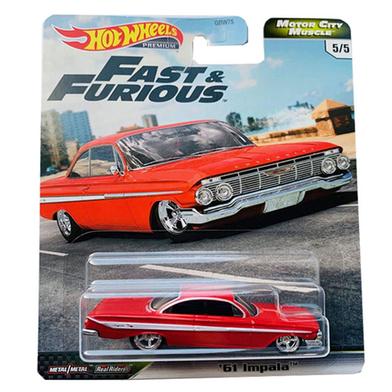 Hot Wheels Premium Single – 61 Impala – Red image