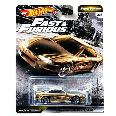 Hot Wheels Premium Single – Nissan 240SX ( S14) – Golden 3/5 Fast Tuners image