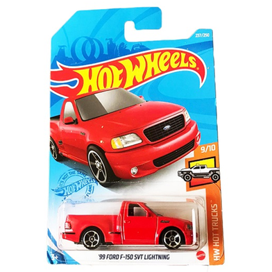Hot Wheels Regular Ford 99 FORD F 150 Svt Lightning Red
