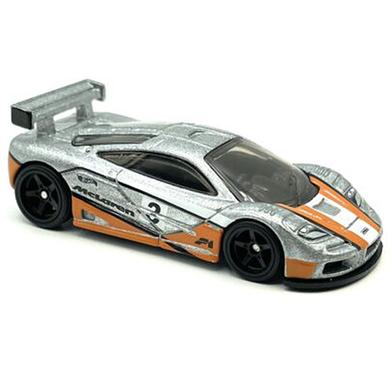 Hot Wheels Regular – McLAREN F1 GTR – 3/10 -57/250 – Silver Orange Liner image