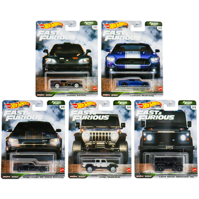 Hot Wheels Premium Set – 2021 Fast And Furious “Furious Fleet” Set Of 5 image