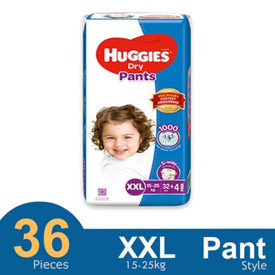 Huggies Dry Pant System baby Daiper (XXL Size) (15-25kg) (36Pcs) image