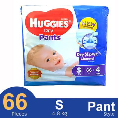 Huggies Dry Xpert Channel Pants System Baby Diaper (S Size) (4-8kg) (66pcs) (Malaysia) image