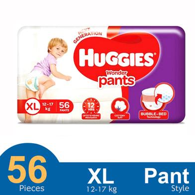 Huggies Wonder Pant System Baby Daiper (12-17 kg) (56 Pcs) image