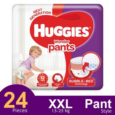 Huggies Wonder Pant System baby Daiper (XXL Size) (15-25kg) (24Pcs) image