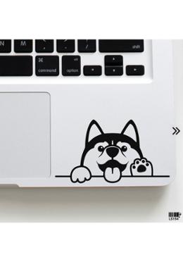 DDecorator Husky Waving Laptop Sticker image