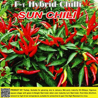 Naomi Seed Hybrid Sun Chili - 1 gm image