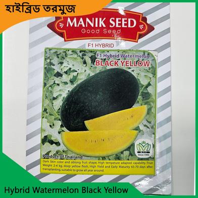 Hybrid Watermelon Black Yellow Seeds image