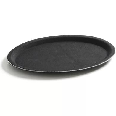 IHW 1800CTUSAB Tray Fiber Non-Slip Black 18.0'' Round image