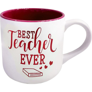 IHW Ceramic Coffee Mug Best Teacher Red Color - TE158 image